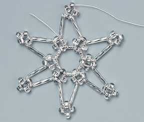 beaded star-shape